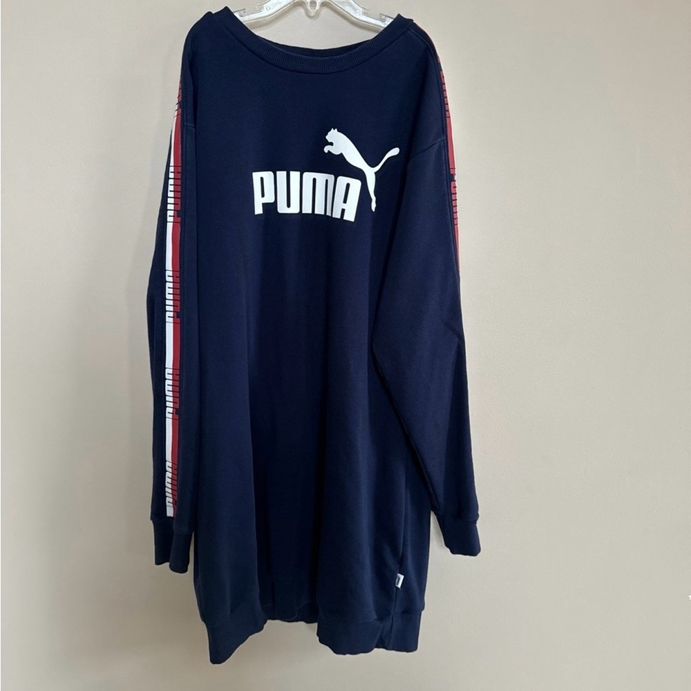Puma Navy Sweatshirt with Logo